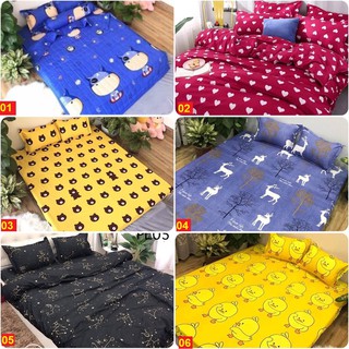 (RẺ NHẤT SÀI GÒN)Bộ ga gối poly Drap 1m6x2m mã hàng M08