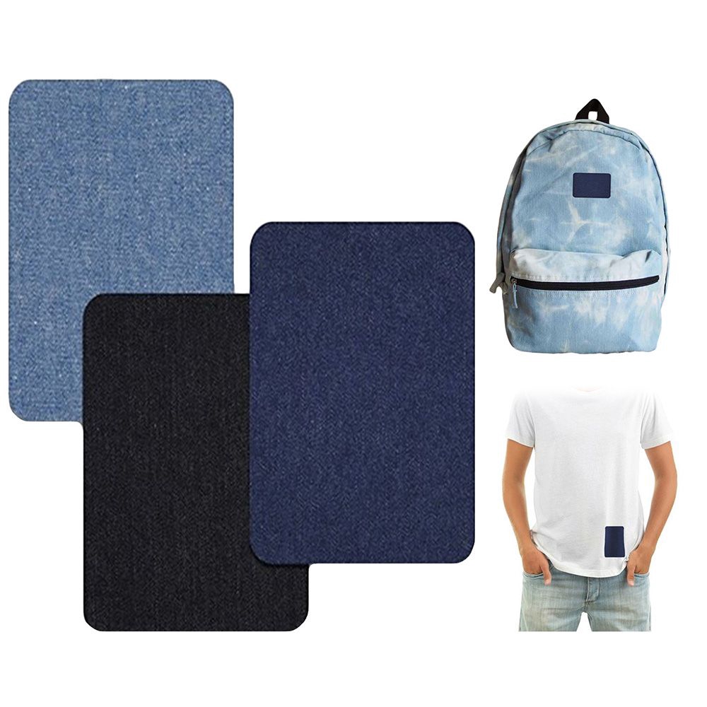 Miếng vá đầu gối quần jeans/ denim dạng ủi tiện dụng