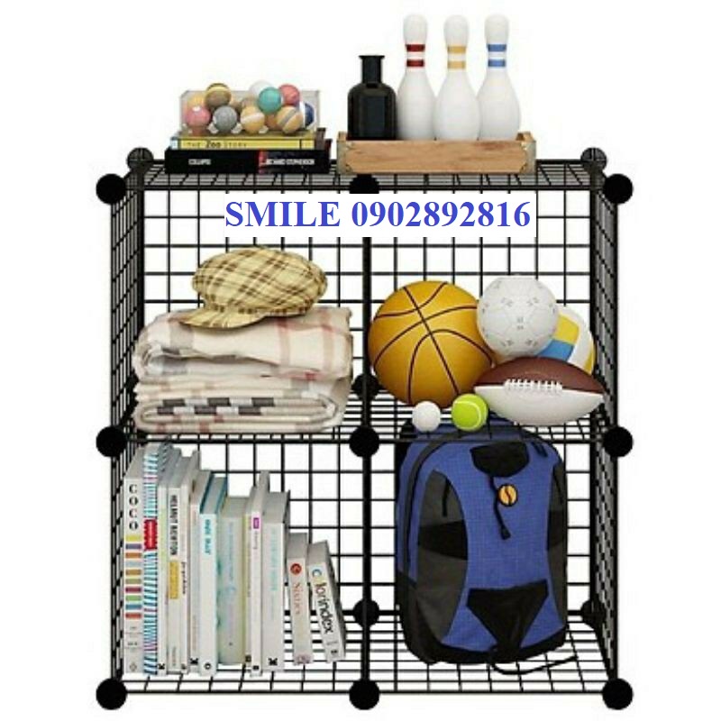 Tủ Lưới 4ô Đa Năng Dùng Để Sách Và Để Đồ