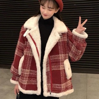 [ORDER] Áo dạ lông cừu dáng ngắn phong cách Hàn Quốc