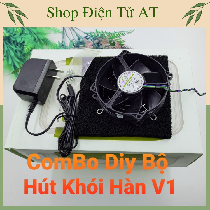 Combo Chế Máy Hút Khói Hàn K-493-DIY Tấm Lọc Carbon Hakko493