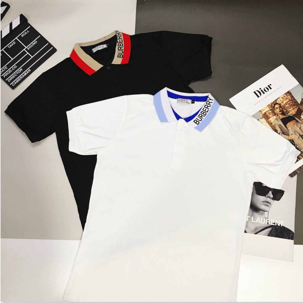 ÁO THUN NAM NGẮN TAY CỔ TRỤ CỰC ĐẸP , TÔN DÁNG FORM CHUẨN CHO CÁC AE HK