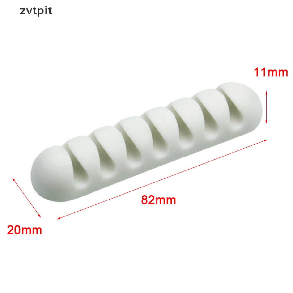 [ZVPT] Cable Winder Earphone Cable Organizer Wire Storage Silicon Charger Holder Clips DSF