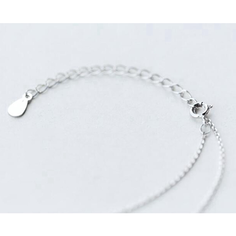 Vòng cổ choker MANYUE bạc kiểu chiếc lá đính pha lê thời trang dành cho nữ