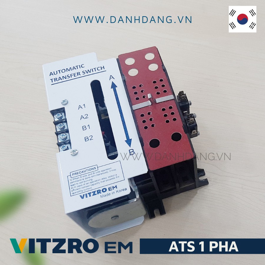 ATS  2P 100A Hàn Quốc VITZRO - Thiết bị chuyển nguồn tự động