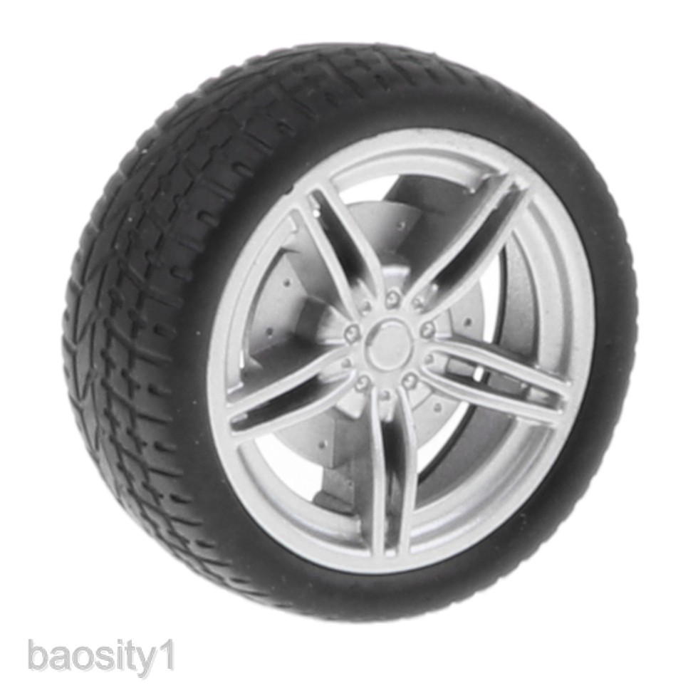 Set vành bánh xe 5 căm + lốp cao su 30mm cho xe đua RC