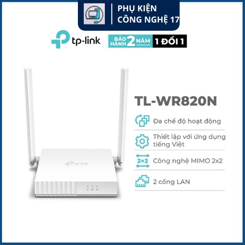 Bộ phát wifi TP-Link TL-WR 820N Chuẩn N300Mbps