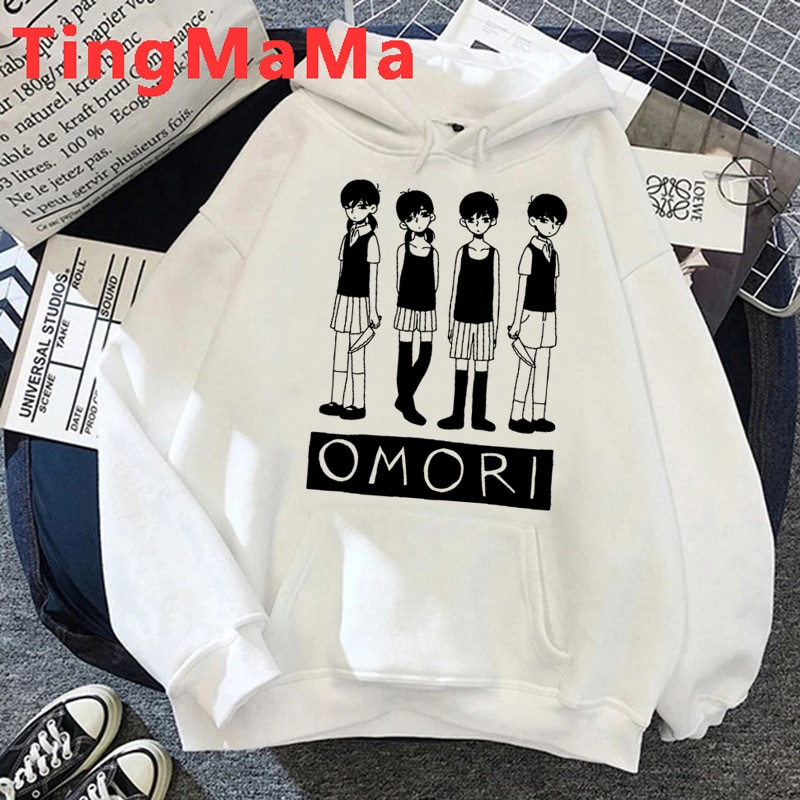 Áo hoodies in chữ Omori 2021 y2k phong cách cá tính cho nam