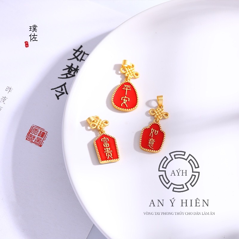 Charm Khóa thỏi vàng cát tường #C200 ( An Ý Hiên)