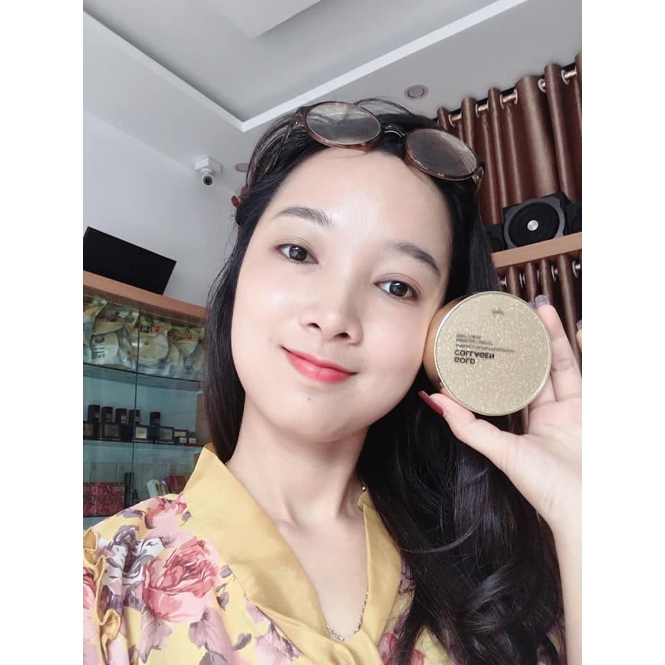 Phấn Tươi Chống Lão Hóa The Face Shop Gold Collagen Ampoule Glow Foundation SPF50+/PA+++(có bill) | BigBuy360 - bigbuy360.vn