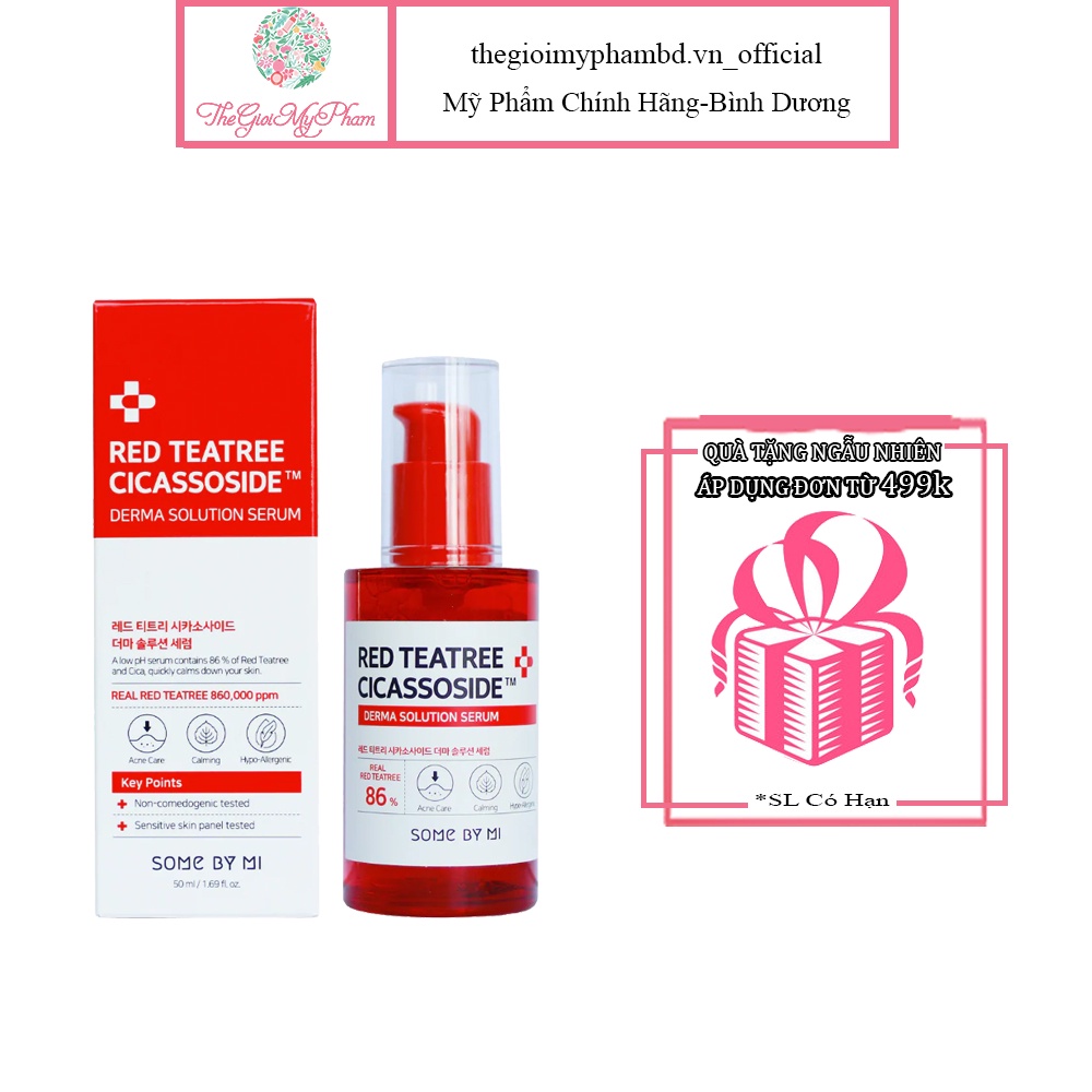 Tinh chất Tràm Trà Đỏ Some By Mi Red Tea Tree Cicassoside Derma Solution Serum 50ml ⁣