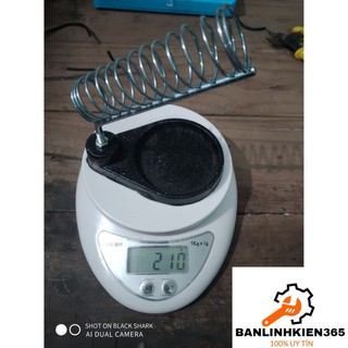 Đế gác mỏ hàn có giá đỡ (loại tốt, đế đúc nặng 210g)