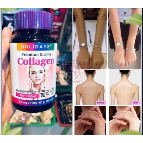 Viên uống bổ sung collagen HOLIDAYS PREMIUM QUALITY COLLAGEN 120V