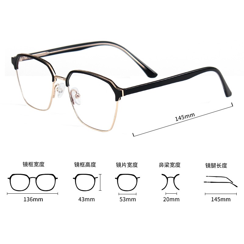 Gọng Kính Thời Trang Cổ Điển Unisex Jz16149 | BigBuy360 - bigbuy360.vn