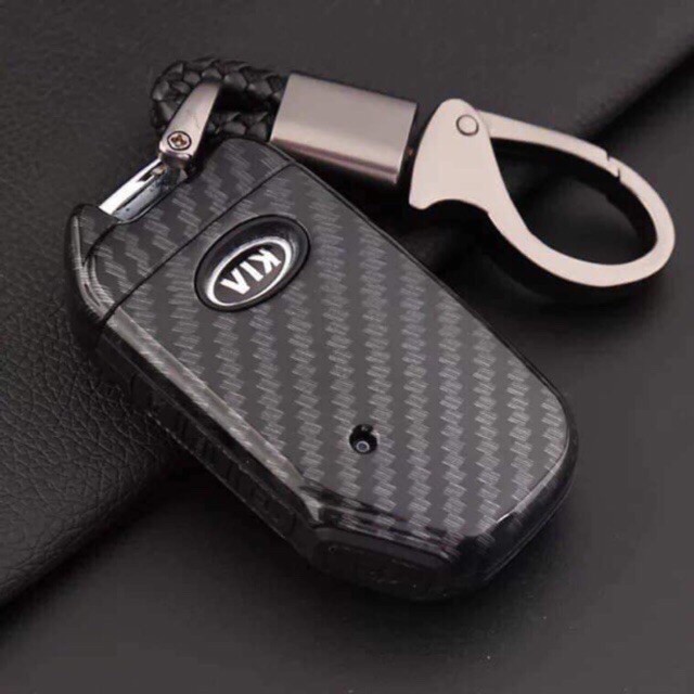 Ốp chìa khoá KIA CERATO 2019 - 2021 bọc chìa khoá xe hơi vân carbon