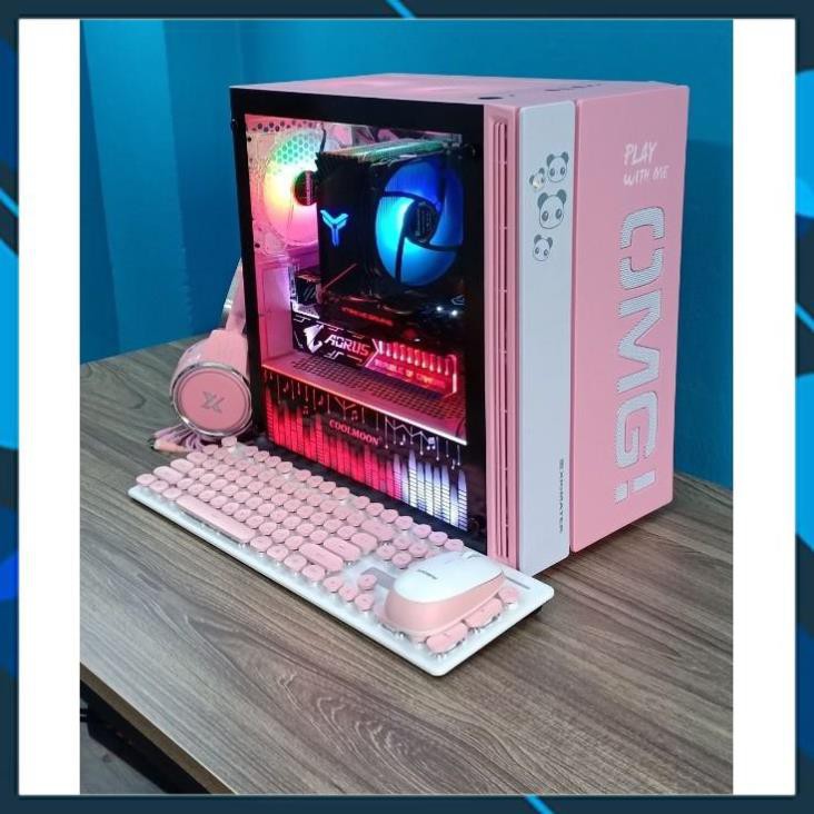 [Xả lỗ] [CẮT LỖ] Bộ PC XIGMATEK màu hồng, cấu hình khủng GAMING - LIVESTEAM I9- 9900F/B360M/16GB/240G