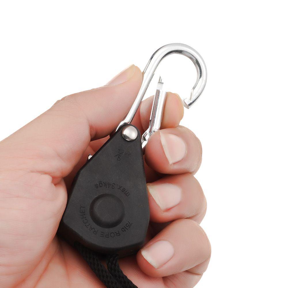 Bộ 1 / 2 Ròng Rọc Cố Định Dây Thừng Màu Đen Tiện Dụng Cho Dựng Lều