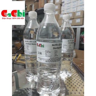 Nước cất 1 lần - chai 1 lít