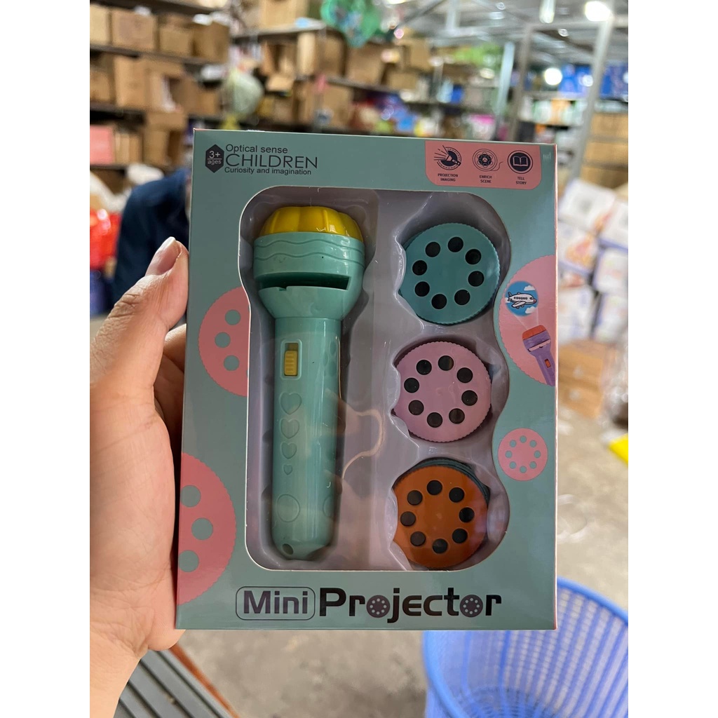 BỘ ĐỒ CHƠI ĐÈN PIN TRÌNH CHIẾU HÌNH ĐỘNG VẬT SINH ĐỘNG CHO BÉ - BỘ 80 HÌNH