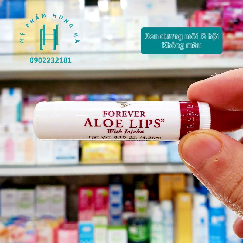 Son dưỡng môi Forever Aloe Lips, dưỡng môi không màu, chiết xuất lô hội, mềm mịn môi, chống khô môi, nứt nẻ 4.25g