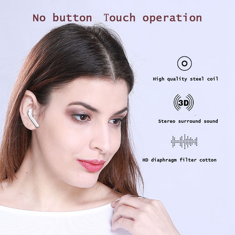 Yajief Fone De Ouvido Sem Fio Com Bluetooth Iphone 12 / 11 Tws5.0 Com Compartimento De Carregamento / Touch Branco Binaural