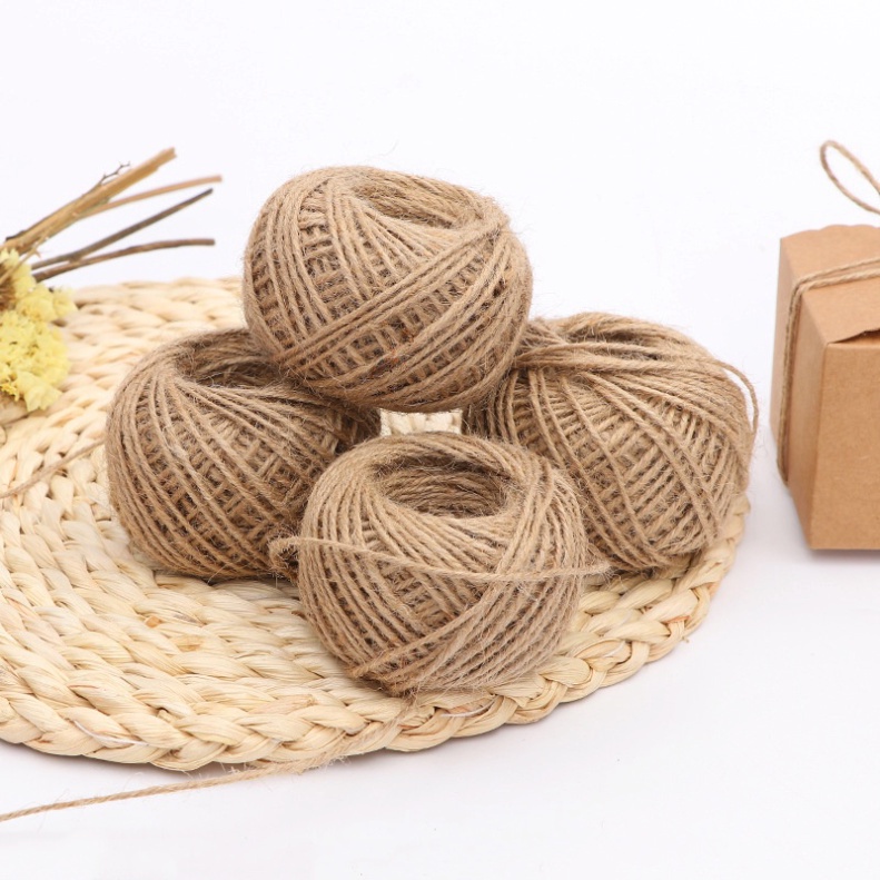 đồ trang trí bánh kem [FREESHIP❤️] cuộn dâu gai 50m quấn thành bánh kem