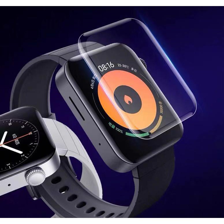 Clear Film Guard For Xiaomi MI Smart Watch Screen Protector Soft TPU Full Cover Protective Anti Explosion Anti-shatter with Installation Cleaning Tools Set Fast Delivery