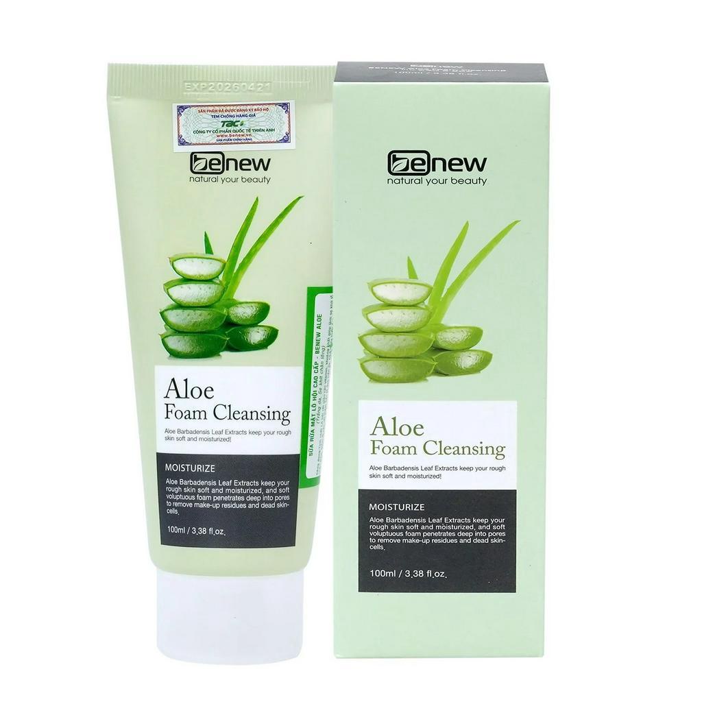 Sữa rửa mặt BENEW Aloe Foam Cleasing 100ml