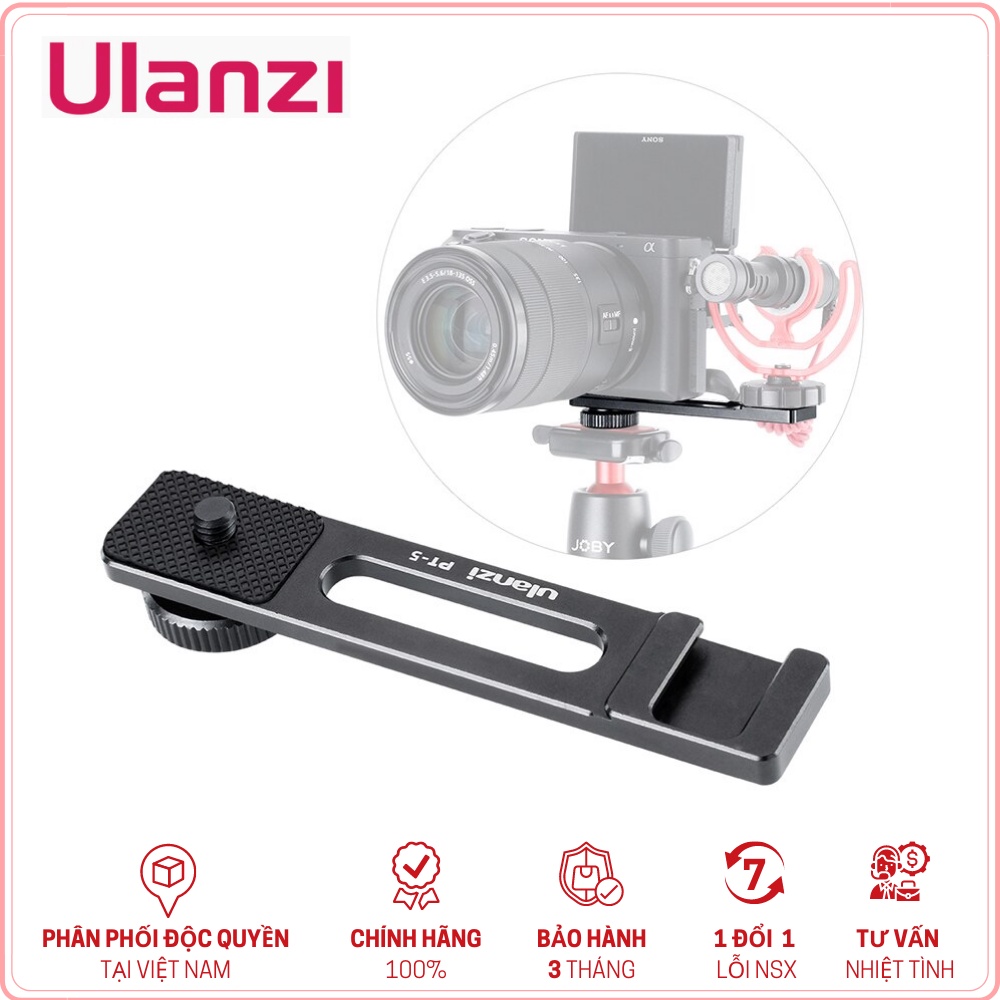 ULANZI PT-5 - HÀNG CHÍNH HÃNG - Thanh mở rộng để gắn Micro/ĐènLED