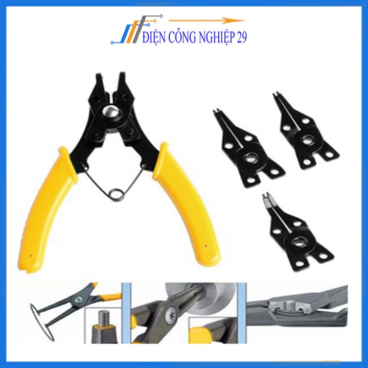 Kìm Phanh 4 Mũi Tháo Rời Asaki Ak-7020