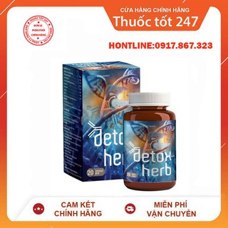 ✅ DETOXHERB 👍 [CHÍNH HÃNG] ❤️ 👍[Freeship] ❤️ VIÊN UỐNG DETOX THANH LỌC GIẢI ĐỘC CƠ THỂ , DIỆT KÝ SINH TRÙNG