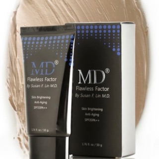 Kem chống nắng trang điểm md factor flawless anti aging spf35-50ml