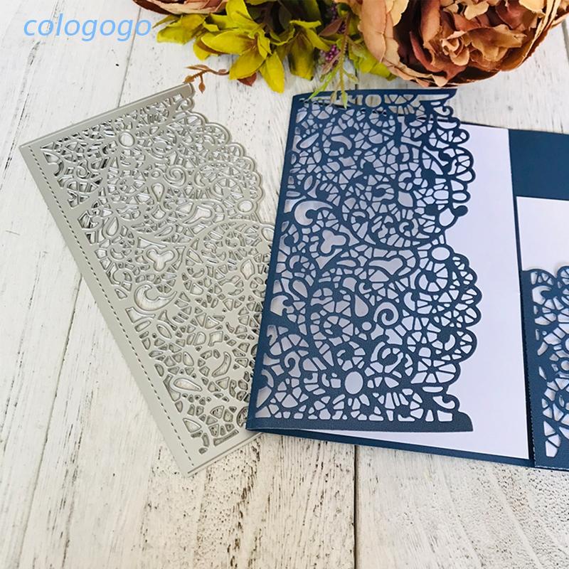 Khuôn Kim Loại Cắt Giấy Trang Trí Thiệp Sổ Tay / Album Ảnh / Thiệp Cưới Diy Hình Ren Xinh Xắn