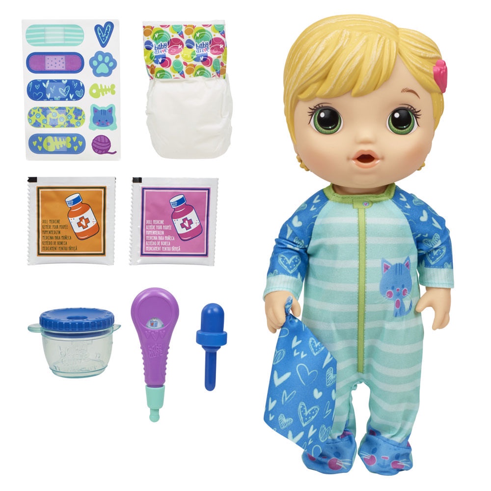Bé Luna tập uống thuốc Thương hiệu BABY ALIVE