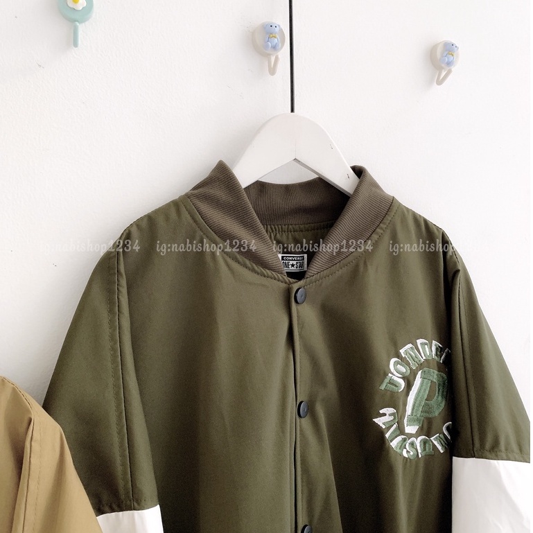 Áo Khoác Bomber Dù Nữ Chữ P Form Rộng  - Nabishop1234 Mã BB004 ( ẢNH THẬT), Số 24, Số 18