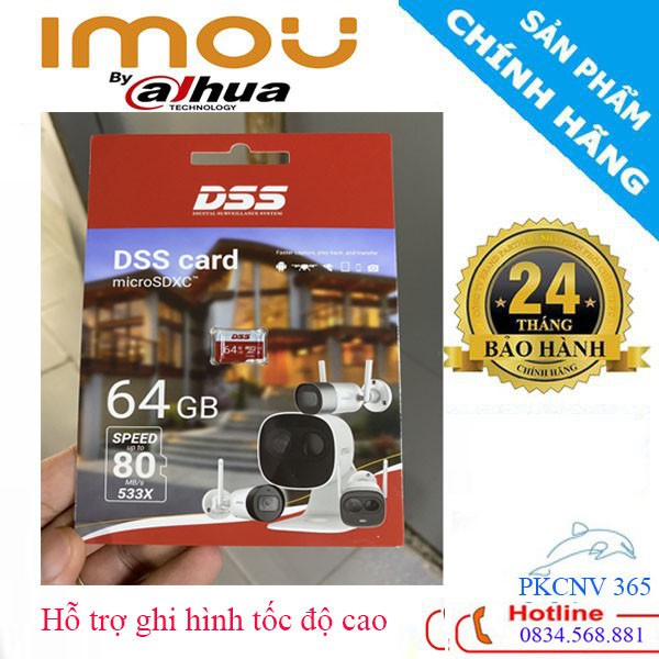 Thẻ nhớ 64gb Chính Hãng Thẻ nhớ  DSS chuyên dùng cho Camera, Máy ảnh, Điện thoai, Máy tính bảng - Bảo Hành 24 Tháng