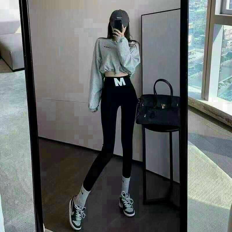 QUẦN LEGGING CẠP CHỮ M TÔN DÁNG SÀNH ĐIỆU