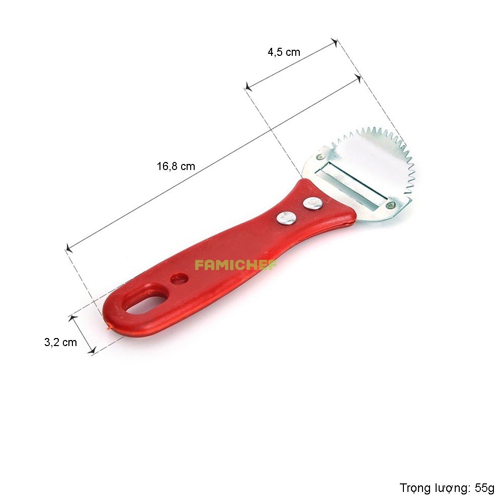 Dụng cụ nạo dừa và gọt vỏ dừa 2 trong 1 Dragon D034 - Màu ngẫu nhiên