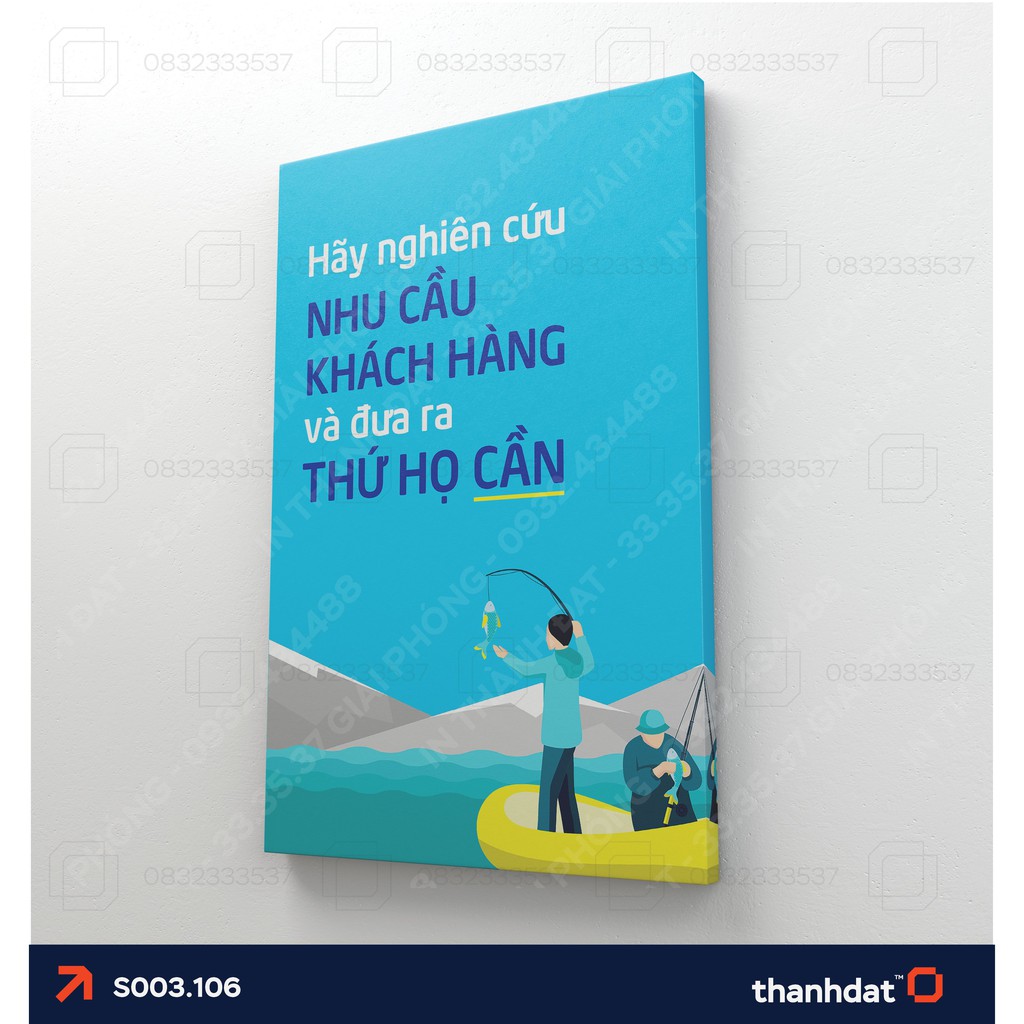 Tranh văn phòng - Tranh canvas treo tường siêu nhẹ tạo động lực thúc đẩy làm việc [ S001]