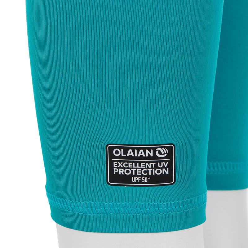 Quần legging cản tia cực tím Decathlon OLAIAN Surf 100 cho bé - Ngọc lam size 12 Tháng