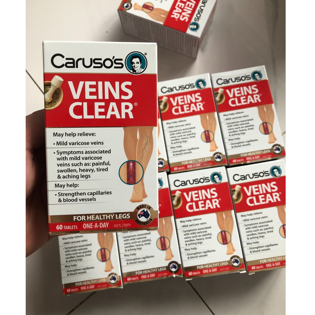 VIÊN UỐNG GIÃN TĨNH MẠCH VEINS CLEAR HỘP 60 VIÊN - HÀNG ÚC 100%