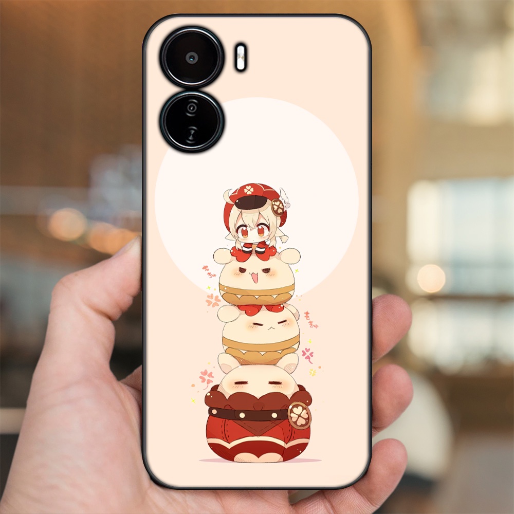 Ốp lưng Vivo Y16 viền đen in hình Klee Genshin Impact