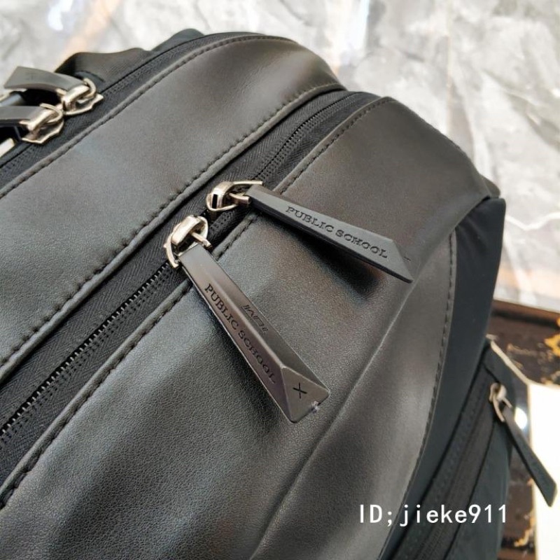 TNS - Balo form vuông unisex cực phẩm có ngăn laptop chống shock Tumie alpha bravo backpack - chất siêu bền-màu đen