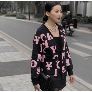 Áo cagidan chữ xanh