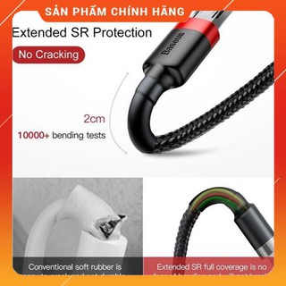 Cáp Sạc Baseus Cafule Micro USB ⚡𝐒𝐀̣𝐂 𝐍𝐇𝐀𝐍𝐇⚡dành cho Smartphone Android 1m/2m ( 2.4A/1.5A)