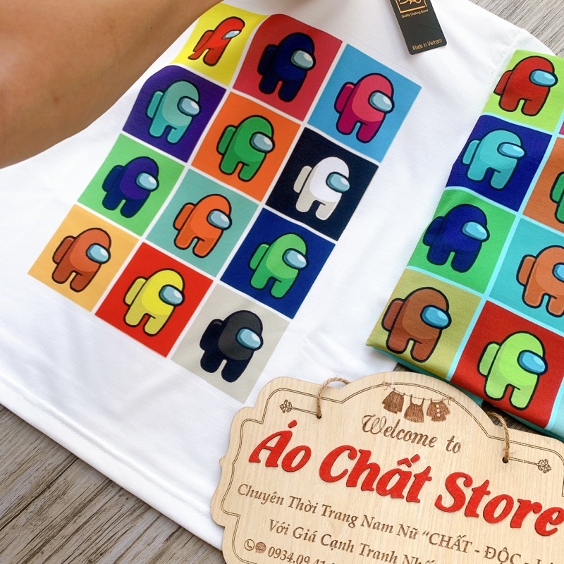 (5 màu) Áo thun Among Us cho bé trai | bé gái siêu cute | vải đẹp AU45 | Áo Chất Store