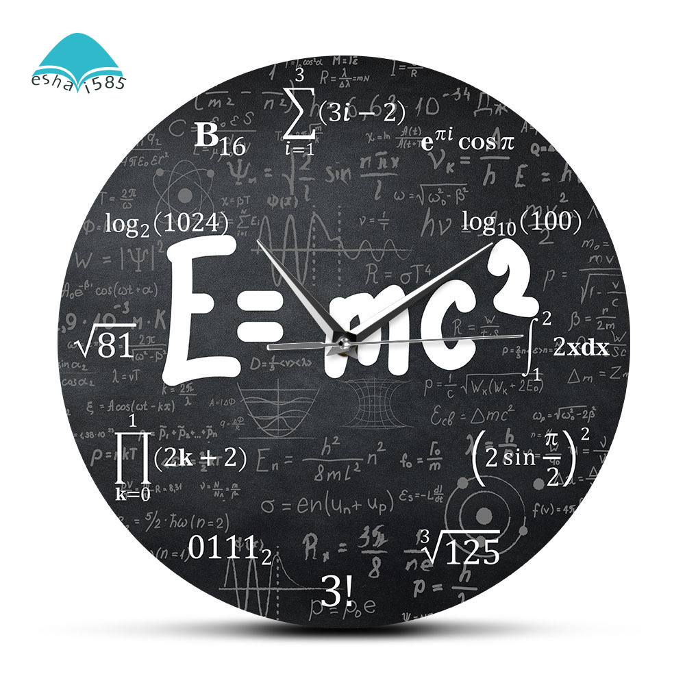 Đồng Hồ Treo Tường Trang Trí Hình Công Thức Toán Học