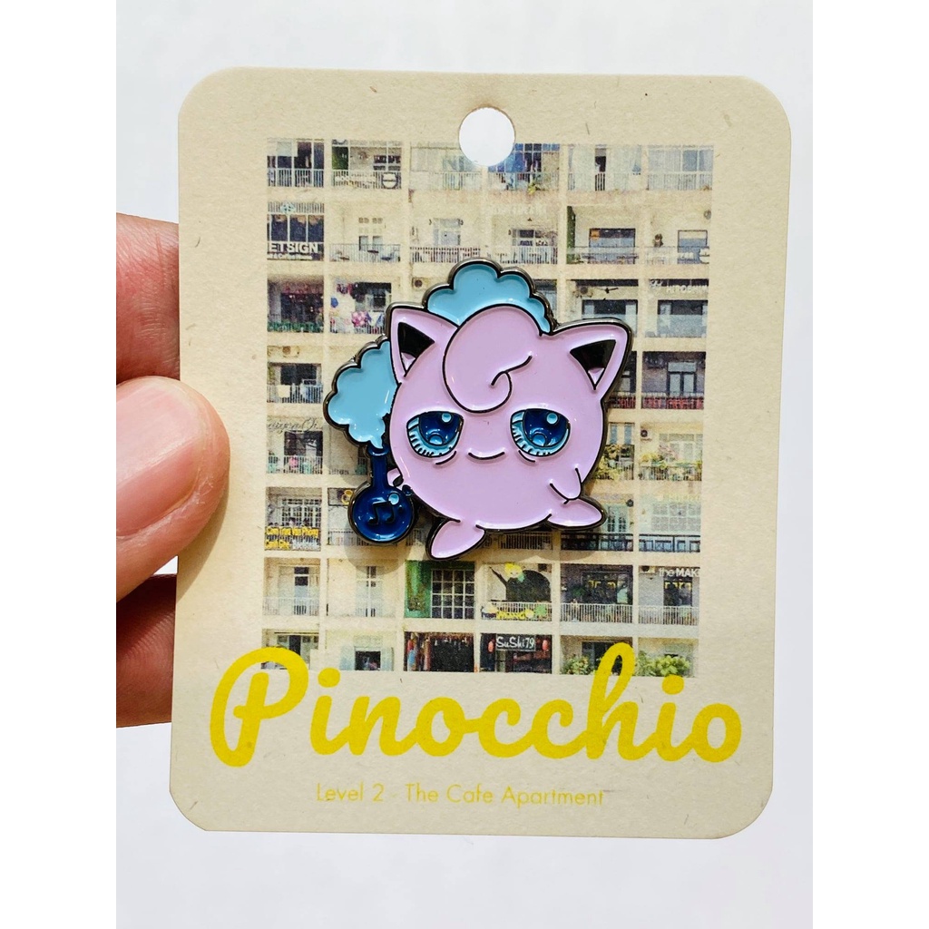 Pin cài Pokemon smokes - Huy hiệu kim loại Pinocchio Saigon