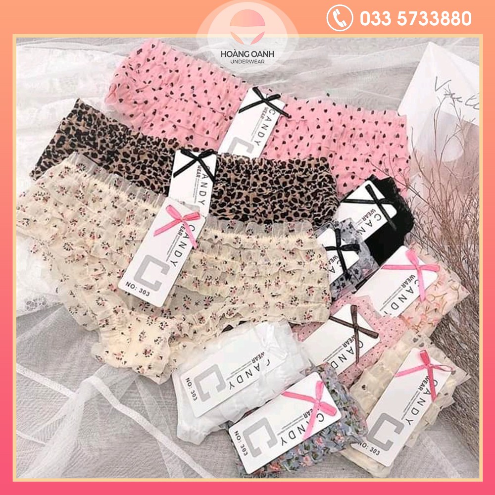 Quần lót Hoàng Oanh Underwear, quần lót dễ thương quần chip su ren cao cấp mã 303