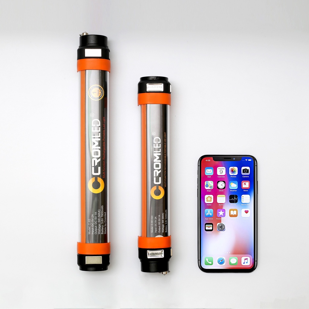 CX6 mini Đèn pin du lịch tích điện kiêm sạc dự phòng chống nước